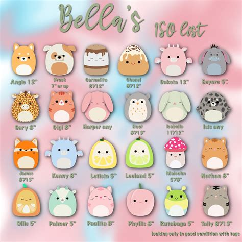 squishmallows names list with pictures|original squishmallows names.